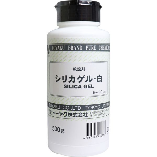 トーヤク 乾燥剤 シリカゲル 白 500g　500ｇ×10セット（直送品）