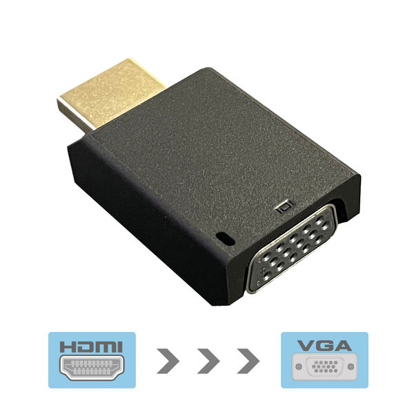 HDMI-VGA 変換アダプター HDMI[オス]-VGA[メス] VV-HDAVGA-B-DO 1個 Vodaview