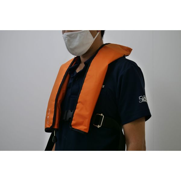 【アスクル】 日本救命器具 膨張式救命胴衣 NQV-Atn型 橙 6300004701 1着（直送品） 通販 - ASKUL（公式）