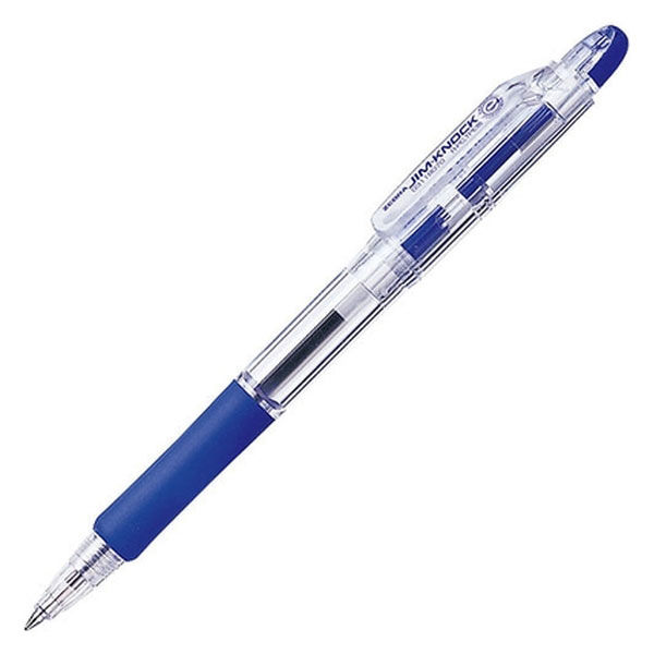 ゼブラ ボールペン ジムノック KRB-100-BL 青 10本　1箱（直送品）