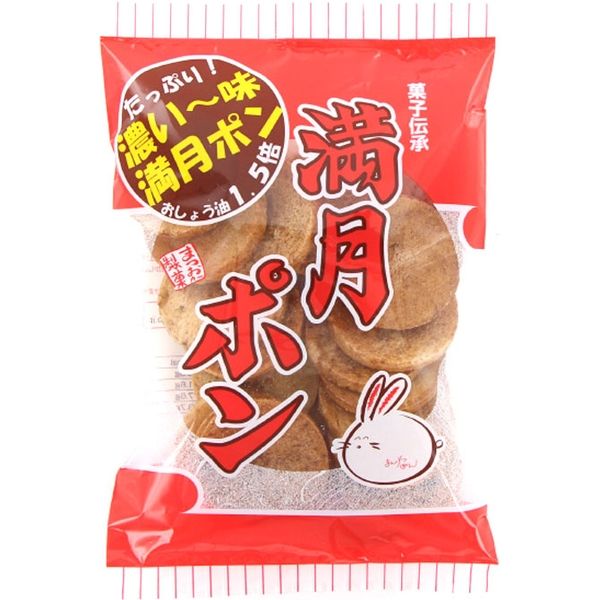 松岡製菓 ８０ｇ濃い味満月ポン 4977983500802 80G×24個（直送品）