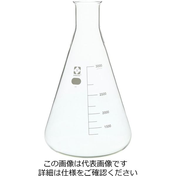 柴田科学 三角フラスコ 3L 直送品 数量限定アウトレット最安価格 1個 最高の品質 010530-3000