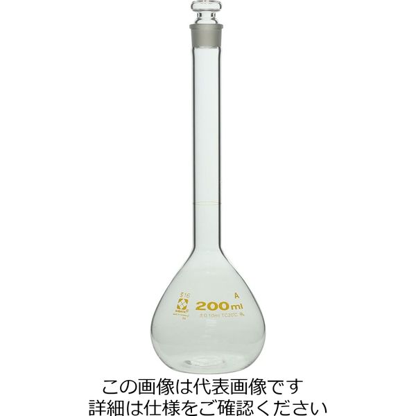 柴田科学 メスフラスコ スーパーグレード 200mL お見舞い 1個 直送品 020060-200 最大66％オフ！