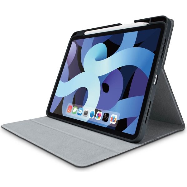 iPad Air 第4世代 10.9インチ ケース カバー フラップ スタンド ペン入れ ブラック TB-A20MSABK エレコム 1個