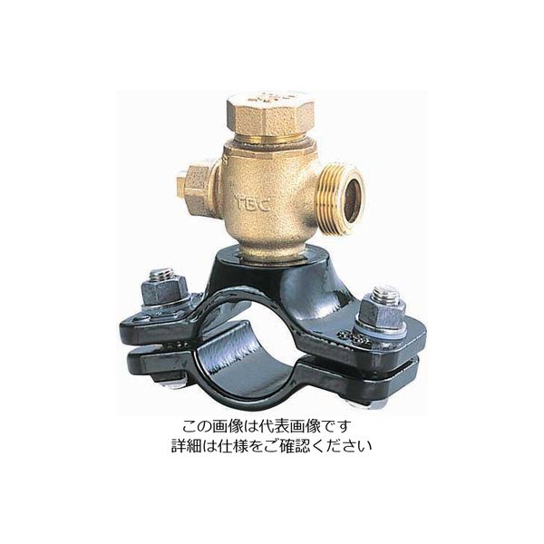 タブチ 日本水道協会形 サドル付分水栓 代引き手数料無料 JWWA B-117 A形 ボール式 鋼管 最大91％オフ 直送品 兼用 NXVS-75X20 ビニル管