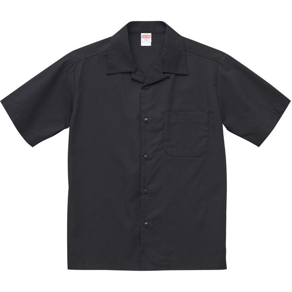 キャブ 新しい Ｔ Ｃ オープンカラーシャツ メンズ 1着 ブラック 数量は多 175901 直送品 M