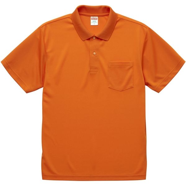 卓出 キャブ ４．１オンス ドライアスレチックポロシャツ ポケット付 M オレンジ 適当な価格 直送品 64 591201 CAB 1着