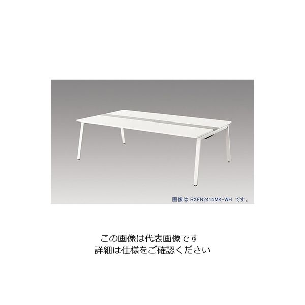 ナイキ 大型ベンチテーブル 基本型 両面タイプ 83%OFF 213-7723 入荷予定 RXFN2014K-WH 直送品 1台