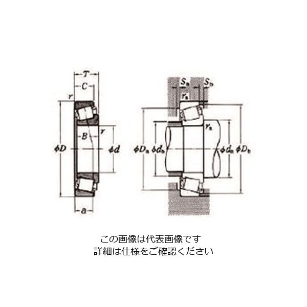 日本精工（NSK） ベアリング 単列円すいころ軸受 HR32040XJ 1個（直送品）