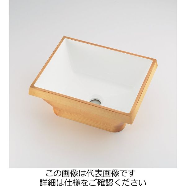 日本未発売 カクダイ 65％以上節約 角型手洗器 493-145-LW 直送品 1個