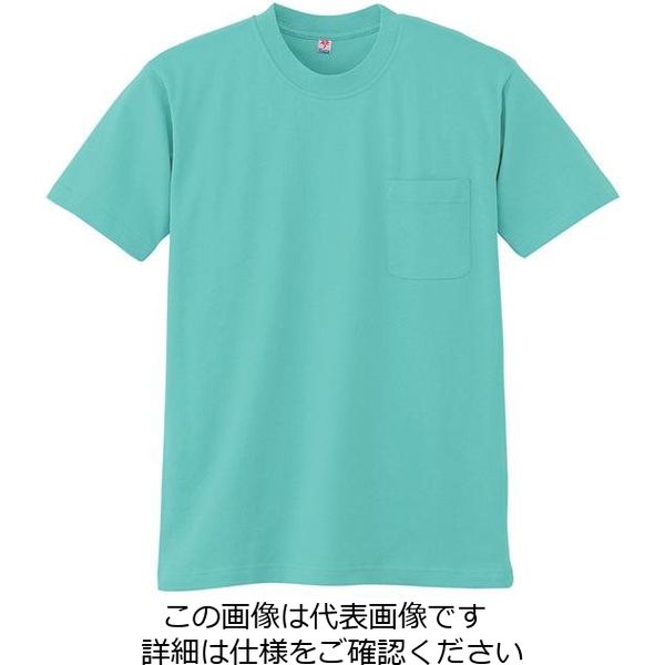 アルトコーポレーション ポケット付綿100％Tシャツ エメラルドグリーン LL 3022-35-LL 1枚（直送品）