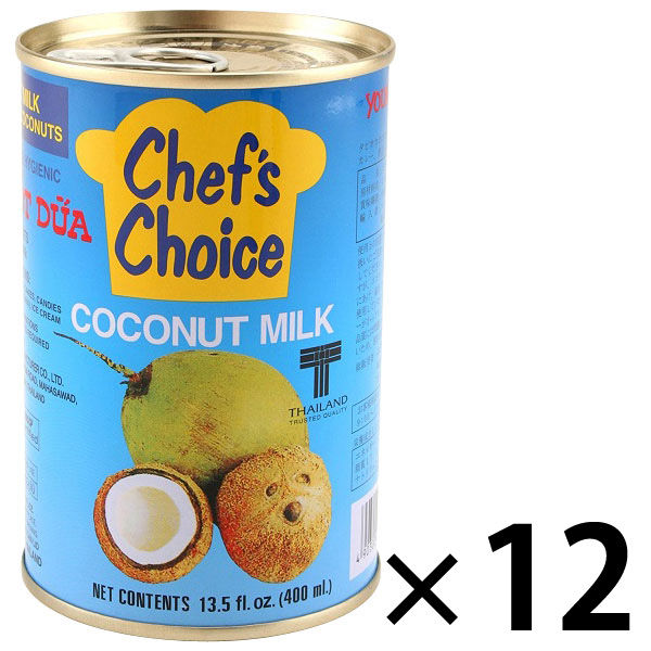 ユウキ食品 ココナッツミルク 400g缶×12個入｜ 送料無料