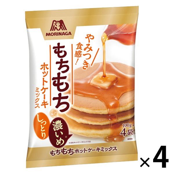 森永製菓 もちもちホットケーキミックス 1セット（4袋）