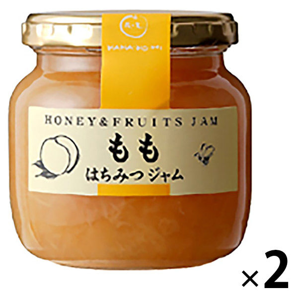 割引 はなのみ 果実を蜂蜜で煮込んだはちみつジャム 長野産ももジャム瓶 【お気に入り】 2本