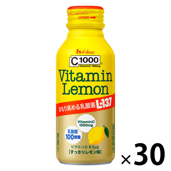 アスクル】 C1000ビタミンレモン乳酸菌L-137 1セット（30本）ハウス ...