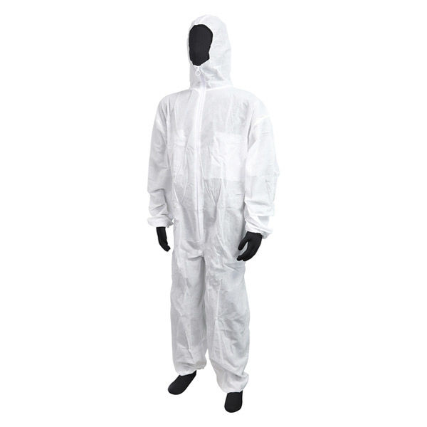 防護服】 川西工業 使いきり不織布つなぎLL #7017 ホワイト 1箱（30着