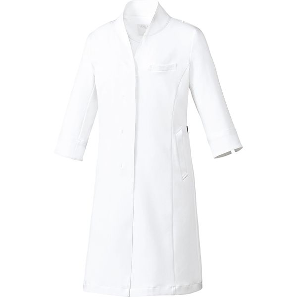 チトセ MICHEL KLEIN ミッシェル クラン メーカー公式 ドクターコート 七分袖 S 1枚 MK-0048 女性用 ホワイト 魅力的な価格 取寄品