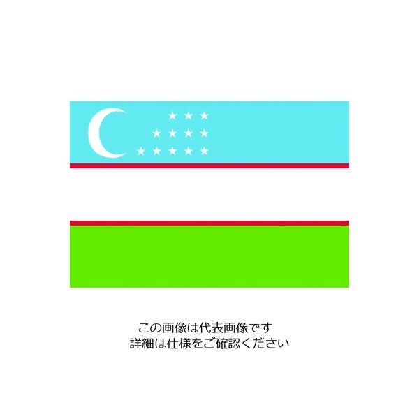 東京製旗（TOSPA） 東京製旗 国旗No.2（90×135cm） ウズベキスタン