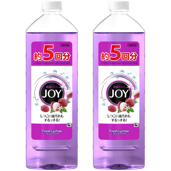 ＜LOHACO＞ ジョイコンパクト JOY フレッシュライチの香り 詰め替え 特大 770mL 1セット（2個入） 食器用洗剤 P＆G