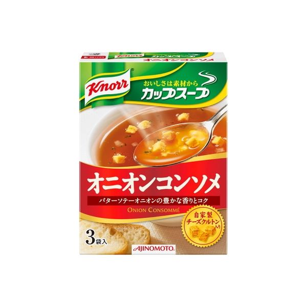 味の素 クノール 安い カップスープ オニオンコンソメ 3袋 10入 1箱 直送品 56%OFF 2815985 x10