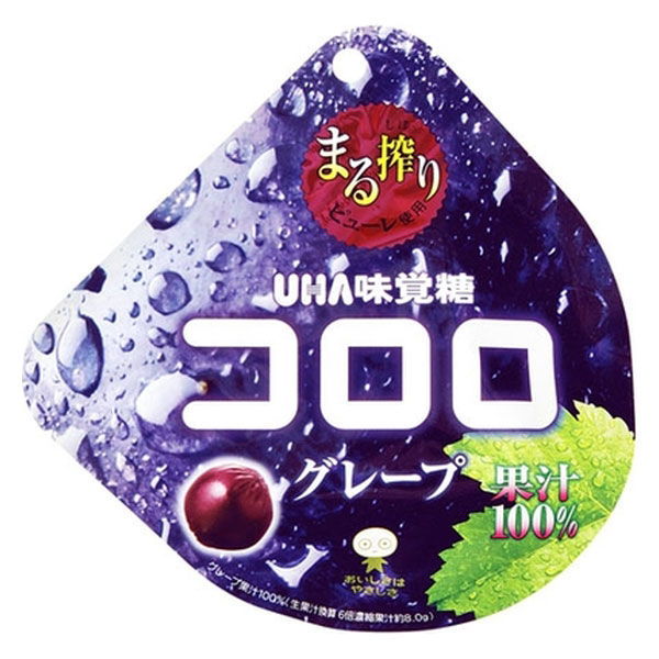 UHA味覚糖 味覚糖 初売り コロロ 高級素材使用ブランド グレープ 48g 直送品 5564630 x6 1箱 6入