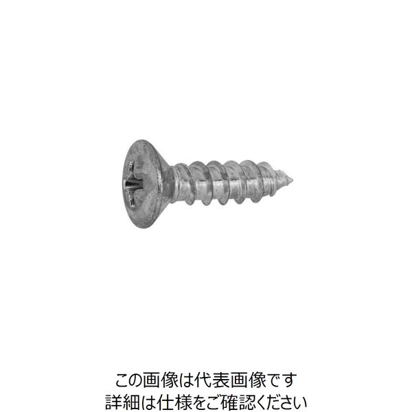 ファスニング J ホワイト 鉄（+）丸皿タッピンねじ（1種 A形） 3 X 8