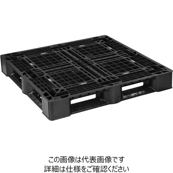日本プラパレット パレット SLB-1111RR ブラツク 1P（直送品） - アスクルのサムネイル