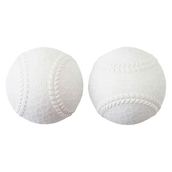 マルシン産業 軟式野球ボール練習球 M号 ホワイト NSB-89M 1セット