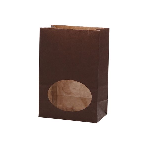 HEIKO 窓付き角底袋 S1F ブラウン 004081132 1セット(50枚入×40袋 合計2000枚)（直送品）