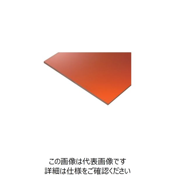 タキロン 塩ビ高機能製品 制電プレート オレンジ透明TND77285 5MM 