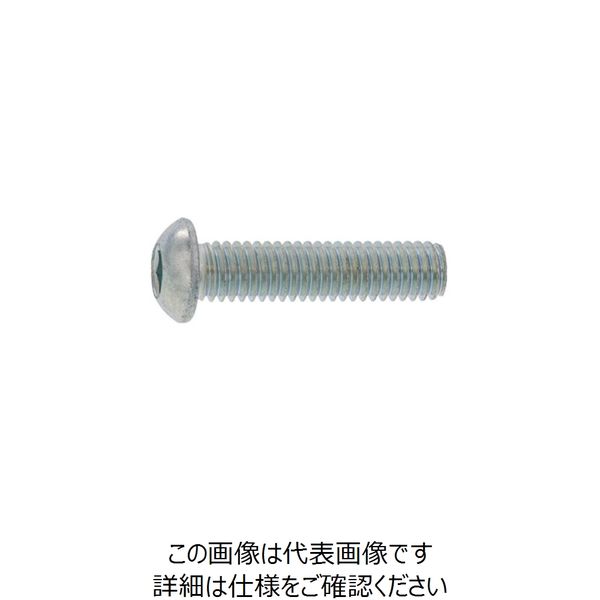 SUNCO 三価ホワイト ボタンCAP（日産ネジ JIS B 1174 5×15 （500本入