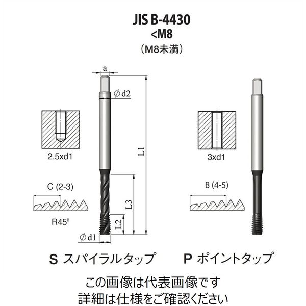 JIS B-4430 高機能HPCスパイラルタップのサムネイル