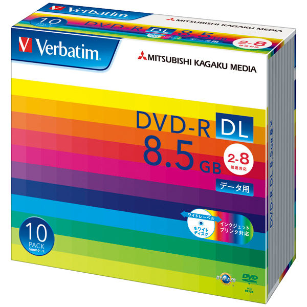 Lohaco データ用dvd R 片面2層式 ８ ５gb Dhr85hp10v1 1パック 10枚 三菱ケミカルメディア