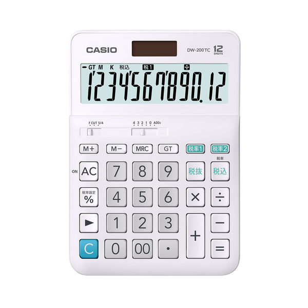 カシオ計算機 W税計算 大型（デスクサイズ）DW-200TC-N 1セット（3個入）