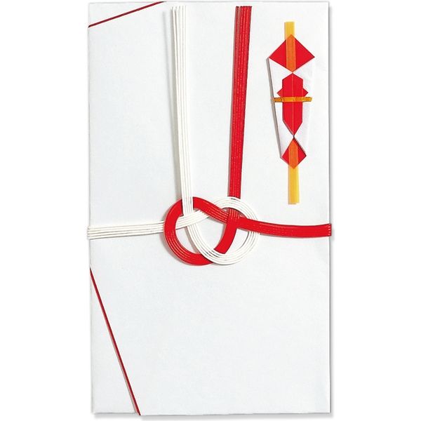 マルアイ 祝金封 赤白5本斜折 5枚パック P5キ-101 20袋（直送品） - アスクル