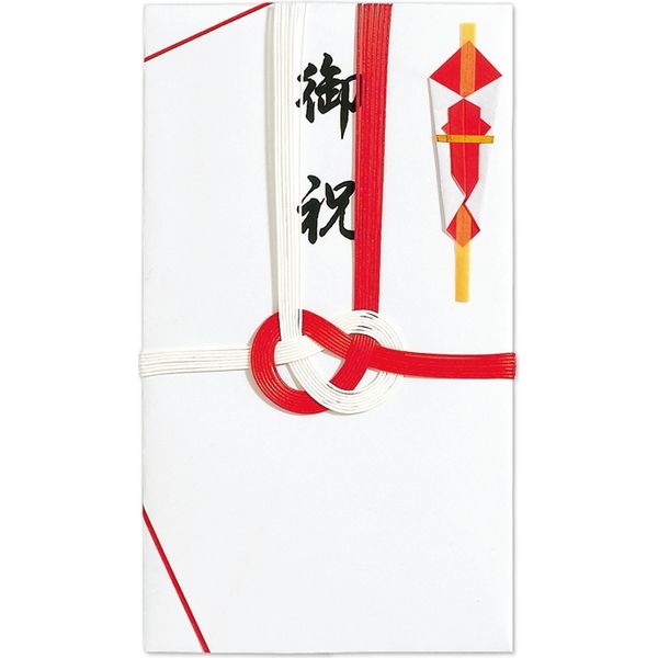 【アスクル】 マルアイ 祝金封 赤白7本斜折 御祝 キ-104 100枚（直送品） 通販 - ASKUL（公式）
