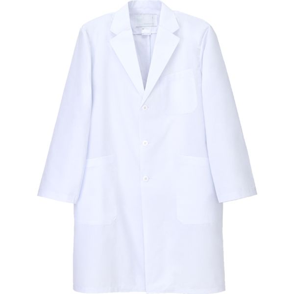 ナガイレーベン 2022年最新海外 男子シングル診察衣 ホワイト LL SE-3550 取寄品 日本限定