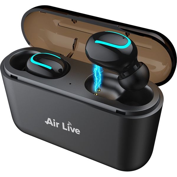 【アスクル】 ホームテイスト Bluetooth5.0完全ワイヤレスイヤホン【 Air Live -エアライブ- 】※モバイルバッテリー付
