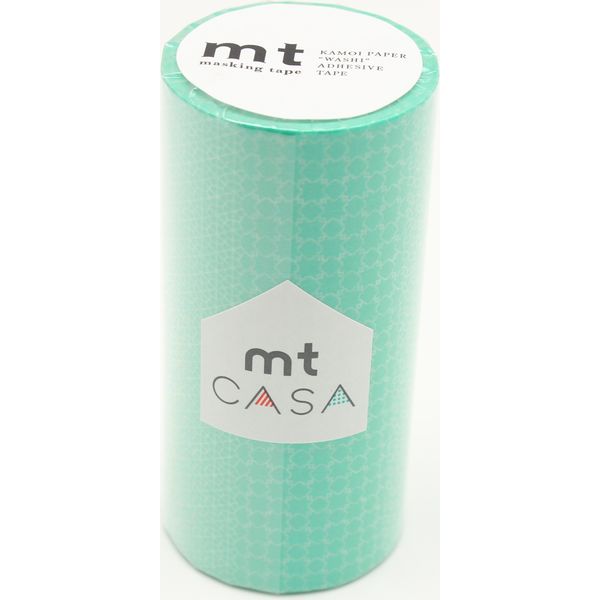 mt CASA 100mm ラインパターン・グリーン MTCA1122　マスキングテープ　カモ井加工紙（直送品）
