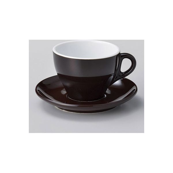 みのる陶器 信託 プリートラテ碗 黒茶 カップのみ 直送品 3個入 1セット 品質満点 4965583888215