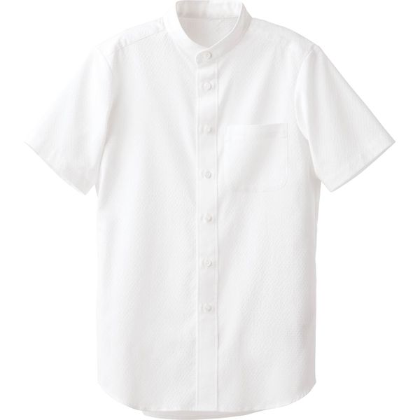 セブンユニフォーム 中華のおせち贈り物 スタンドカラーシャツ ホワイト 4L 直送品 2点入 激安特価品 CH4468-0 1セット