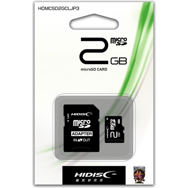 磁気研究所 HIDISC microSDカード 2GB HDMCSD2GCLJP3 1個 - アスクル