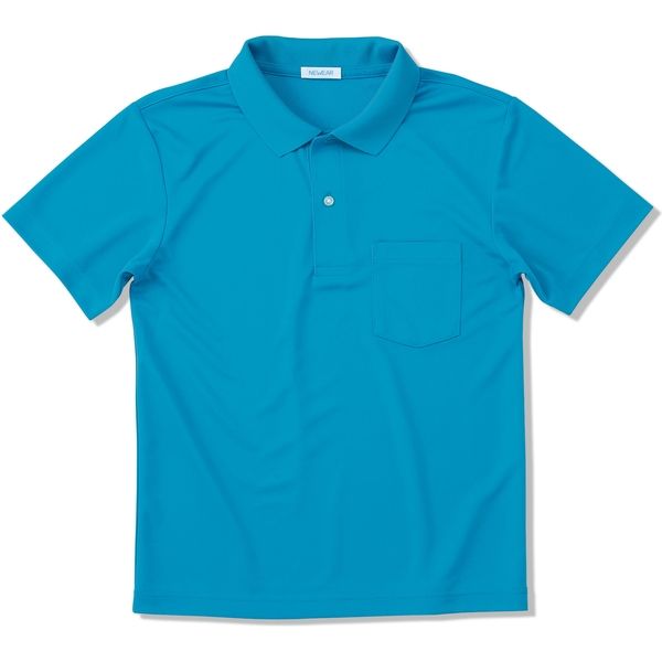 ヤギコーポレーション [並行輸入品] 半袖ポロシャツ ユニセックス ターコイズ NW8096 5L 高級素材使用ブランド 取寄品