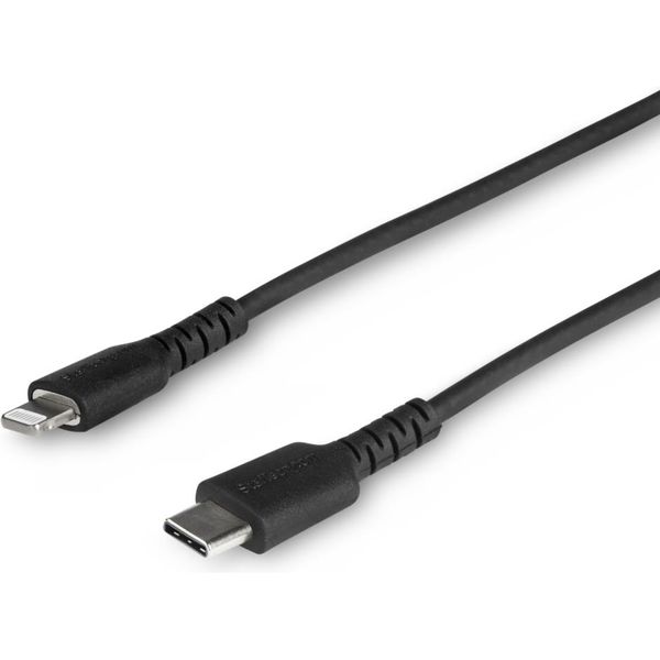 StarTech.com USB-C-Lightning ケーブル 2m Apple ブラック 高評価の贈り物 直送品 入荷予定 MFi認証 RUSBCLTMM2MB 1個