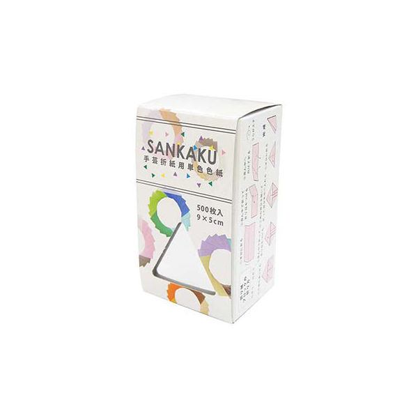 SANKAKU ペーパーブロック用おりがみ9×5cm500枚 ぎん SAN-50 5個 エヒメ紙工（直送品）
