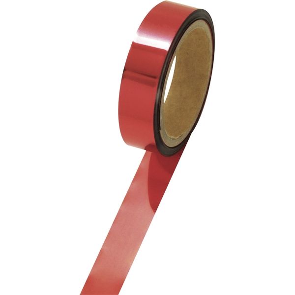 ササガワ メッキテープ 赤 25mm幅×50m オープニング 取寄品 1個袋入 送料無料/新品 40-4486