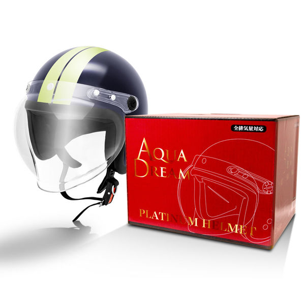 アスクル】 【二輪車・バイク用ヘルメット】アクアドリーム（AquaDream） ジェットヘルメットネイビー/アイボリー AD-WSJ200-NI  1個（直送品） 通販 - ASKUL（公式）
