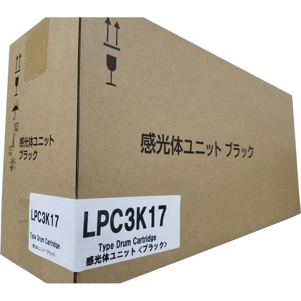 【アスクル】 エプソン（EPSON） 汎用感光体ユニット LPC3K17K-NBブラック （LPC3K17Kタイプ） 1個（直送品） 通販