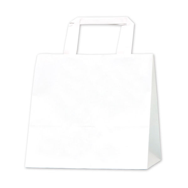 アスクル】 ササガワ 手提げバッグ １０Ｐ白無地 平小 50-6510 1包 【10枚袋入】（取寄品） 通販 - ASKUL（公式）