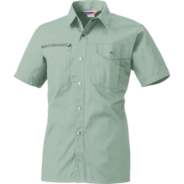 HOOH 半袖シャツ 342-ミントグリーン 4L 季節のおすすめ商品 直送品 1セット 2着入 気質アップ 村上被服